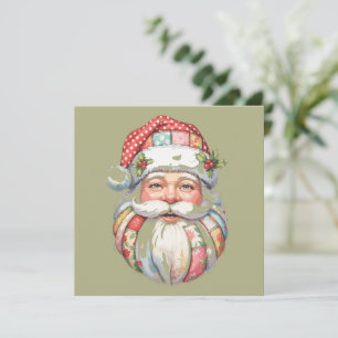 Patchwork-Weihnachtsmann Weihnachten Retro 