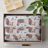Patchwork-Weihnachtsstrümpfe Rot Grün Weiß Seidenpapier (Geschenk)