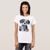 Patchwork-Welpe T-Shirt (Vorne ganz)