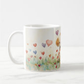 Patchwork Welpen Valentine Kaffeetasse (Links)