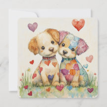 Patchwork-Welpen Valentinstag