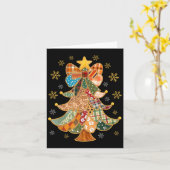 Patchwork Xmas Coquette Bow Lace Merry Bright Chri Karte (Gelbe Blume)