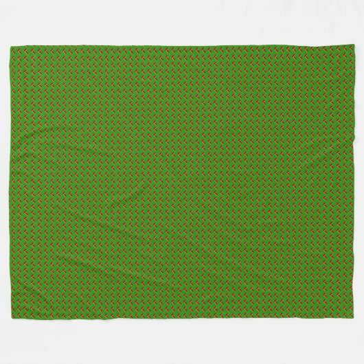Patchwork Zambia Flaggenmuster Fleecedecke (Vorderseite (Horizontal))