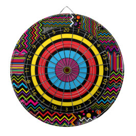 Patchwork Zickzack Streifen Punkt Dartscheibe