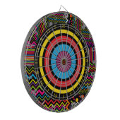 Patchwork Zickzack Streifen Punkt Dartscheibe (Vorderseite Links)