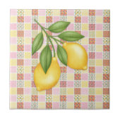 Patchwork-Zitrone Fliese (Vorderseite)
