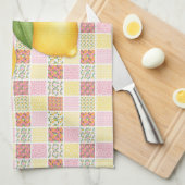 Patchwork-Zitrone Geschirrtuch (Viertel Falte)