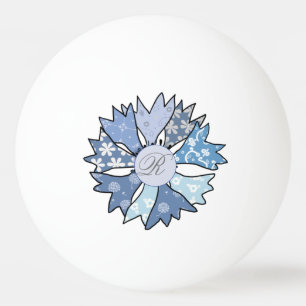 Patchworkblume, personalisiert  tischtennisball