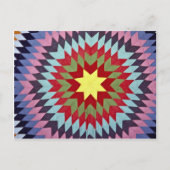 Patchworkdecke Postkarte (Vorderseite)