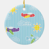 Patchworkflugzeuge Keramikornament (Hinten)