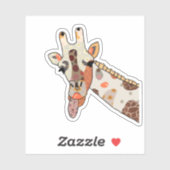 Patchworkgiraffe Aufkleber (Blatt)