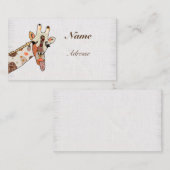 Patchworkgiraffe  visitenkarte (Vorne/Hinten)