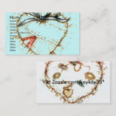 Patchworkherz, Visitenkarte (Vorne/Hinten)