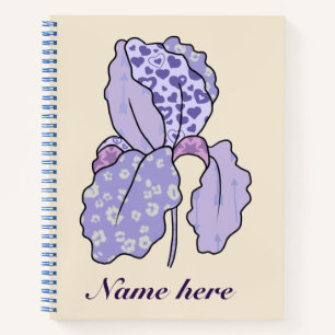 Patchworkiris, personalisierter Notizblock