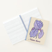 Patchworkiris, personalisierter Notizblock (Innenseite)