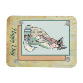 Patchworkkatze Magnet (Horizontal)