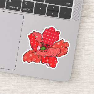 Patchworkmohn Aufkleber