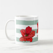 Patchworkmohn Kaffeetasse, personalisiert Kaffeetasse (Links)