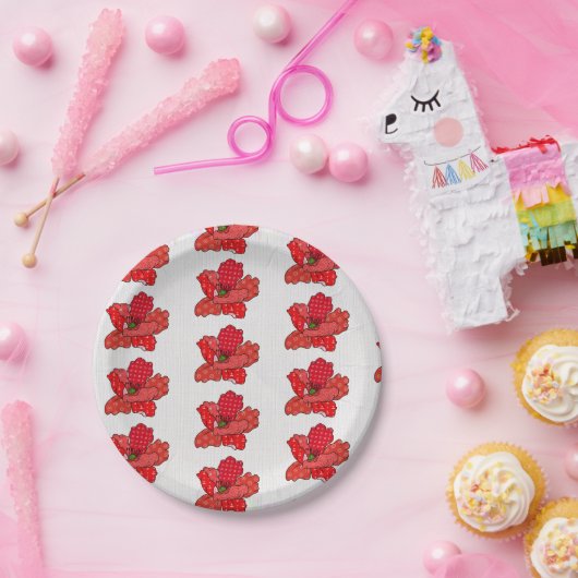 Patchworkmohn Pappteller (Party)