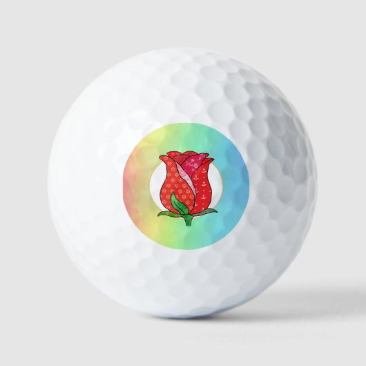 Patchworkrose  golfball (Vorderseite)