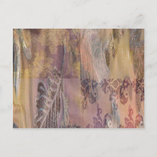 Patchworks / Postcard Einladungspostkarte