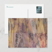 Patchworks / Postcard Einladungspostkarte (Vorne/Hinten)