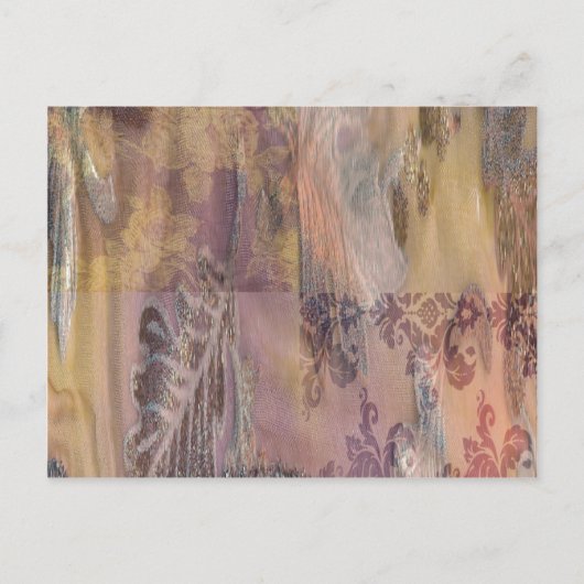 Patchworks / Postcard Einladungspostkarte (Vorderseite)