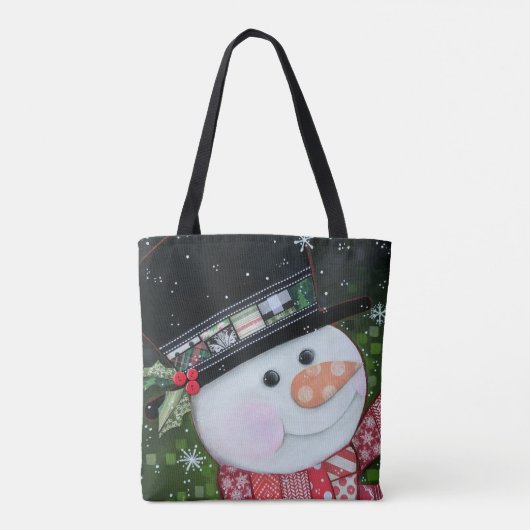 Patchworksnowman-Taschen-Tasche Tasche (Rückseite)