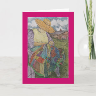 Patchworksteppdecke Karte