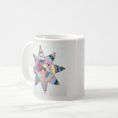 Patchworkstern-Tasse Kaffeetasse (Vorderseite Links)