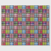 Patchworktartan-karierte | schottische Gewebe-Art Geschenkpapier (Flach)