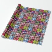 Patchworktartan-karierte | schottische Gewebe-Art Geschenkpapier (Ungerollt)