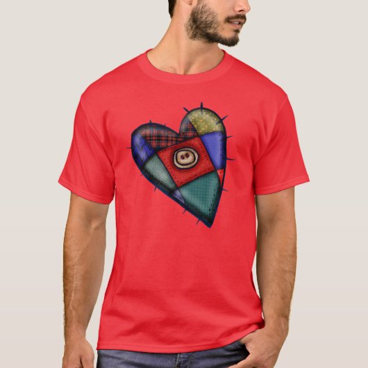Patchworkvalentines-T - Shirt (Vorderseite)