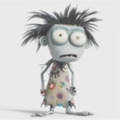 Patchy Luna - Hippie Zombie Girl Aufkleber (Vorderseite)