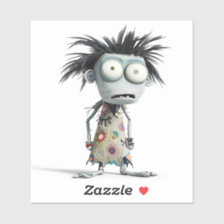 Patchy Luna - Hippie Zombie Girl Aufkleber