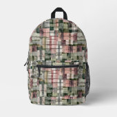 Patchy Mauve, Taupe, Sage Bedruckter Rucksack (Vorderseite)