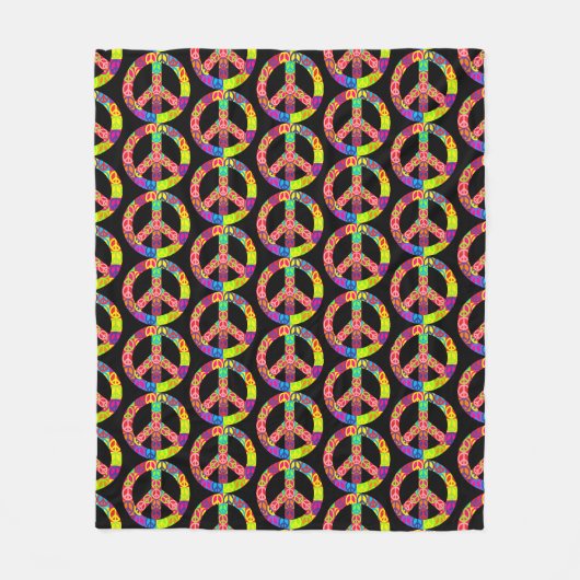 Patchy Peace Fleecedecke (Vorderseite)
