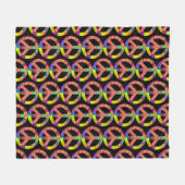 Patchy Peace Fleecedecke (Vorderseite (Horizontal))