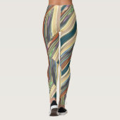 Patchy Stripes Green Leggings (Rückseite)