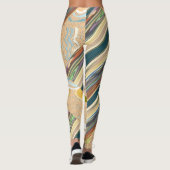 Patchy Stripes Green Party Leggings (Rückseite)