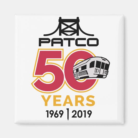 PATCO 50-Jubiläumsmagnet Magnet (Vorne)