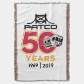 PATCO 50th Anniversary Limited Edition Throw Decke (Vorderseite Vertikal)