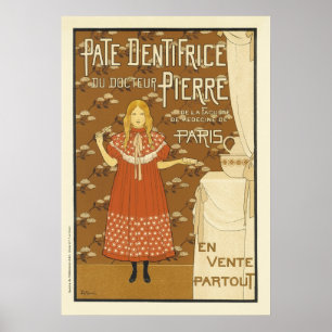 Pate Dentrifice Du Doc Teur Pierre Vintag Französi Poster