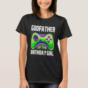 Pate der Geburtstagsparty-Video-Game-Mat T-Shirt