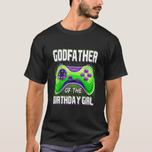 Pate der Geburtstagsparty-Video-Game-Mat T-Shirt