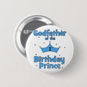Pate des 1. Geburtstags-Prinzen Button (Vorne & Hinten)