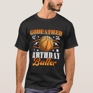 Pate des Geburtstags Baller Basketball-Vaters T-Shirt