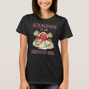 Pate des Geburtstags für Girl Barnyard Farm A T-Shirt