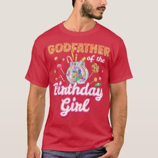 Pate des Geburtstags Girls Candy Familienthema T-Shirt