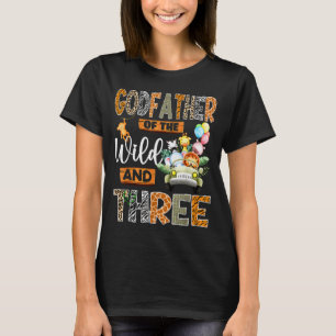 Pate des Wilden & dreifacher 3. Geburtstagsjunge T-Shirt
